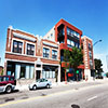 Commercial buildings on Milwaukee Avenue